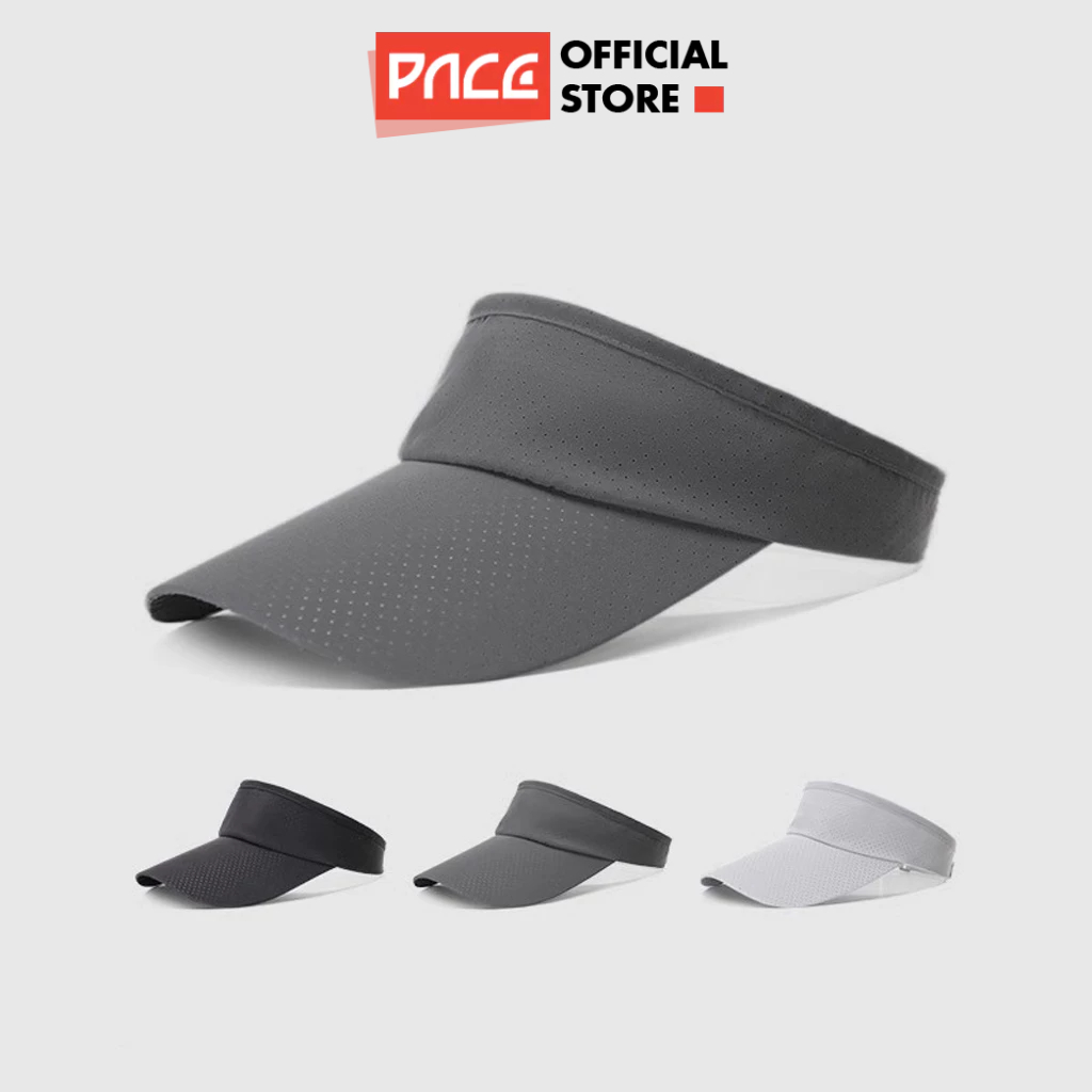 Mũ nửa đầu thể thao PACE RUNNING chống nắng, mũ visor chạy bộ thoáng khí dành cho đạp xe chơi golf t