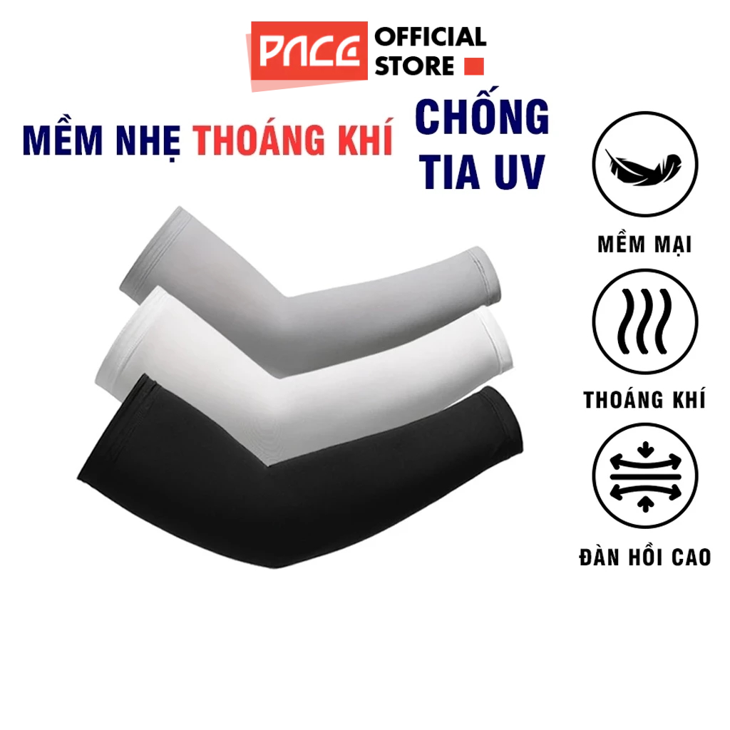 Ống tay chống nắng PACE RUNNING chống tia UV thoáng mát co dãn tốt, dành cho các hoạt động thể thao 