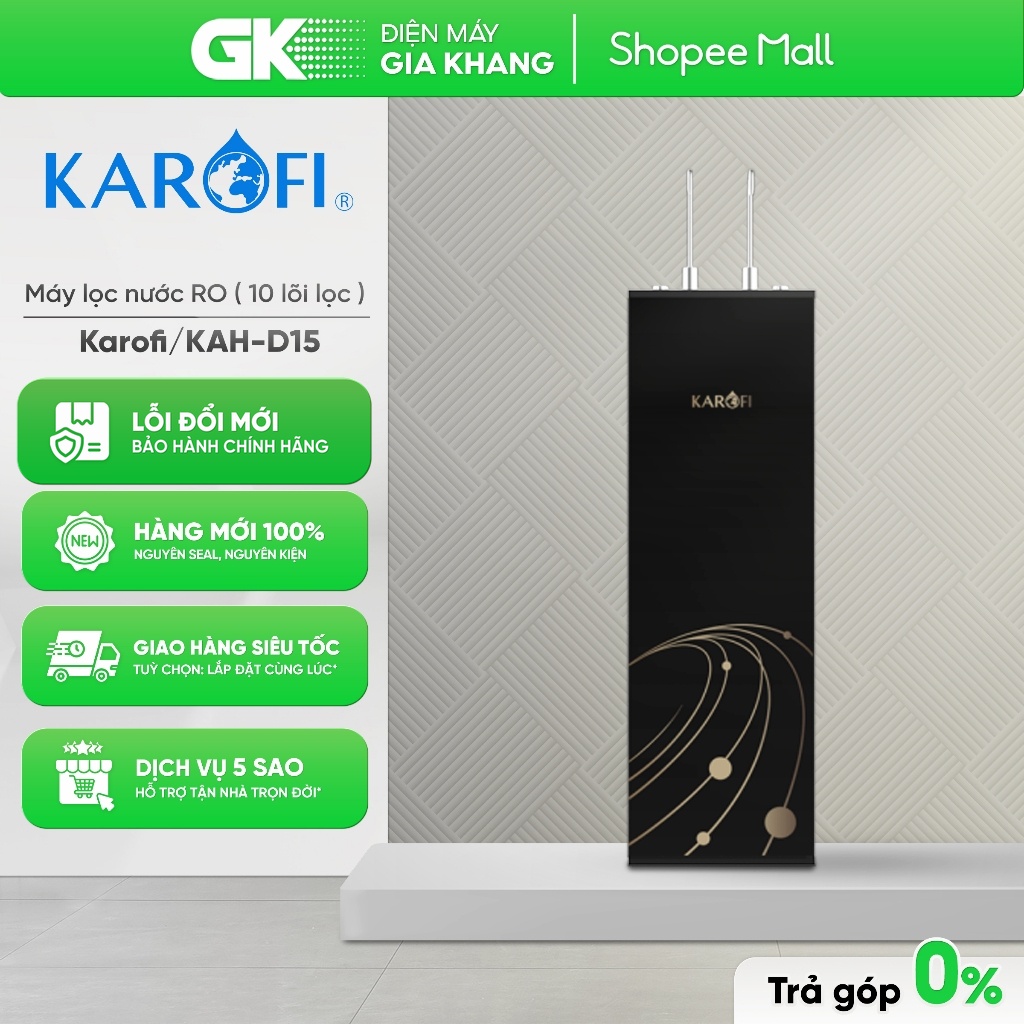 KAH-D18 | KAH-D15 Máy Lọc Nước Nóng Lạnh Karofi  [Freeship HCM]
