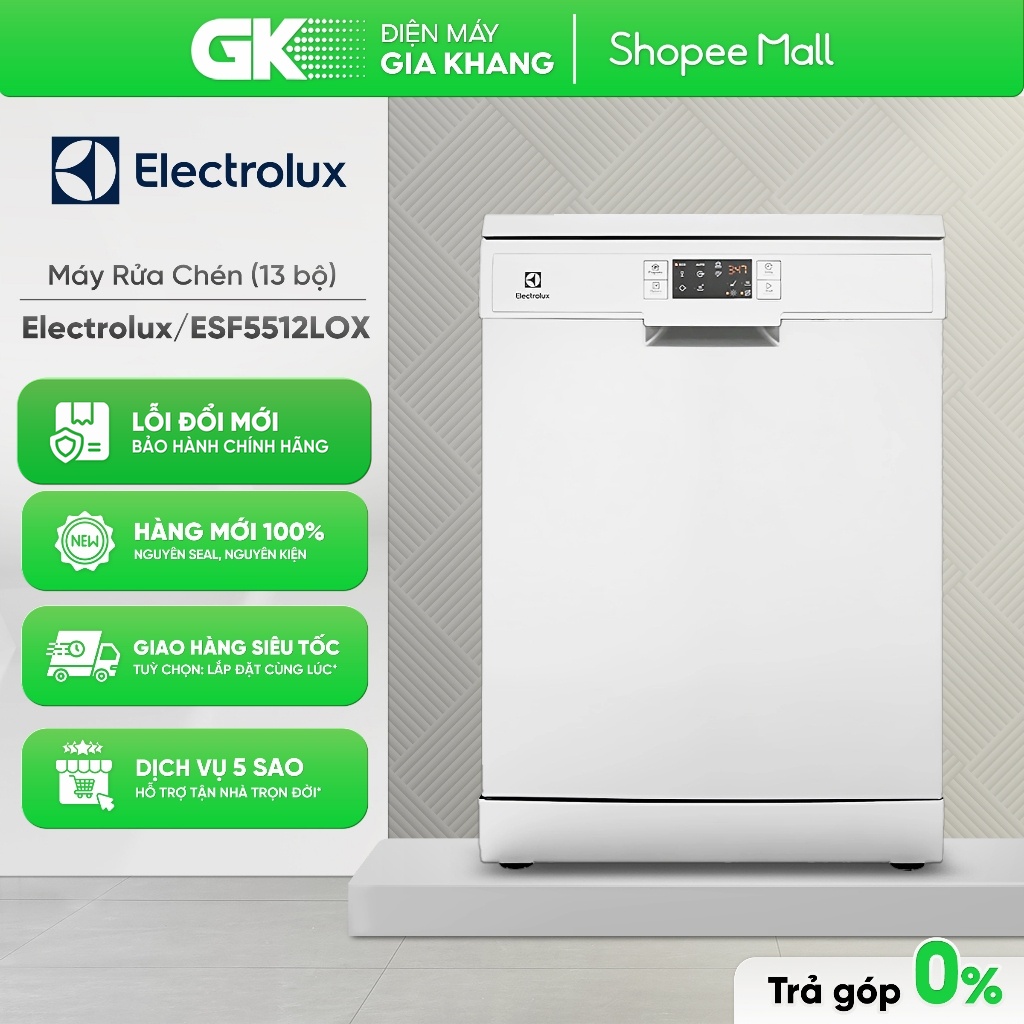 ESF5512LOX Máy Rửa Chén Electrolux ESF5512LOX - [Toàn Quốc]{GIÁ MÁY}