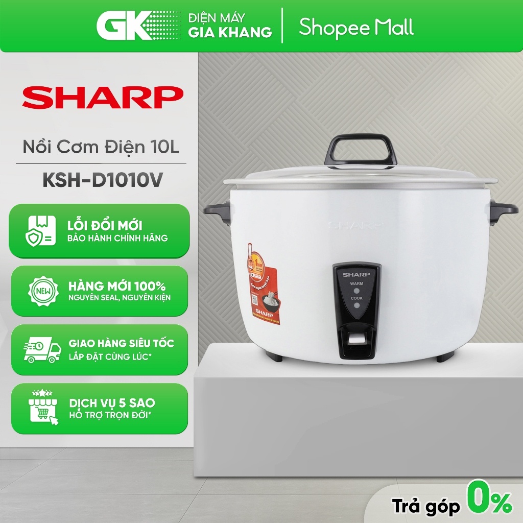 KSH-D1010V - Nồi Cơm Điện Sharp 10 Lít KSH-D1010V