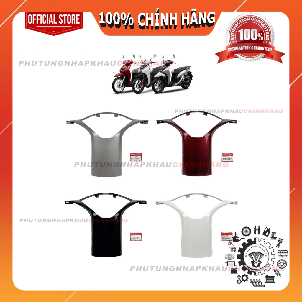 Ốp viền đồng hồ Sh Mode 125 4 val 2021 2022 2023 2024, Bợ cổ Ốp sau tay lái Sh Mode 4 val K1N - 5320