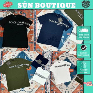 Áo Phông Nam Nữ D.G Họa Tiết Cao Thành Phối Tráng Gương Trước & Sau_Áo Thun Nam Chất Liệu Cotton Mịn Co Dãn Cực Mát Mẻ