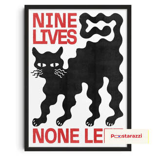  Tranh Treo Tường Nine Lives Decor Phòng Ngủ Trang Trí Bàn Học Poster Bàn Làm Việc Trang Trí Nhà 