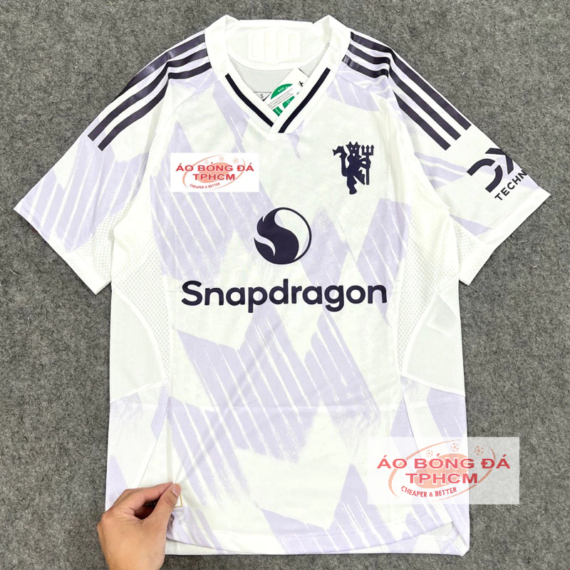 MU.mùa25/26-Áo Bóng Đá bản PLAYER hàng Thái cao cấp-MUTrắngTím