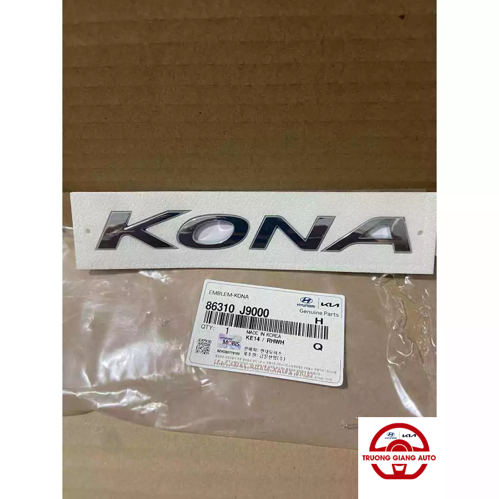 Chữ Kona/ Biểu tượng logo Kona 2018 - 2021 Chính hãng