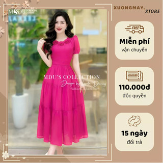 𝙢𝙙𝙪𝙭𝙪𝙤𝙣𝙜𝙢𝙖𝙮 Váy Tiểu Thư K66-D1-2 MDU2910 Dáng Xòe Nhẹ Đính Hoa Điểm Nhấn Bắt Mắt Từ MDU