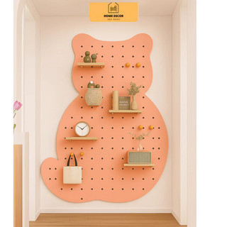  Home Decor Anh Khoa – Kệ Gỗ Pegboard Hình Mèo Gắn Tường Trang Trí – Gỗ MDF Chống Ẩm Dễ Lắp Đặt – Phù Hợp Mọi Không Gian 