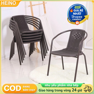  HEINO Ghế Cafe Có Tựa Lưng Cao GHẾ NHỰA NHẬP KHẨU Ghế văn phòng nhựa tựa lưng 