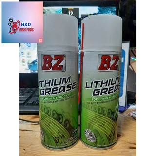  COMBO 2 Chai Dưỡng Sên BZ Mỡ Bò Xanh Lá Nước dạng xịt 450ml Chống Văng Bám dính tốt 