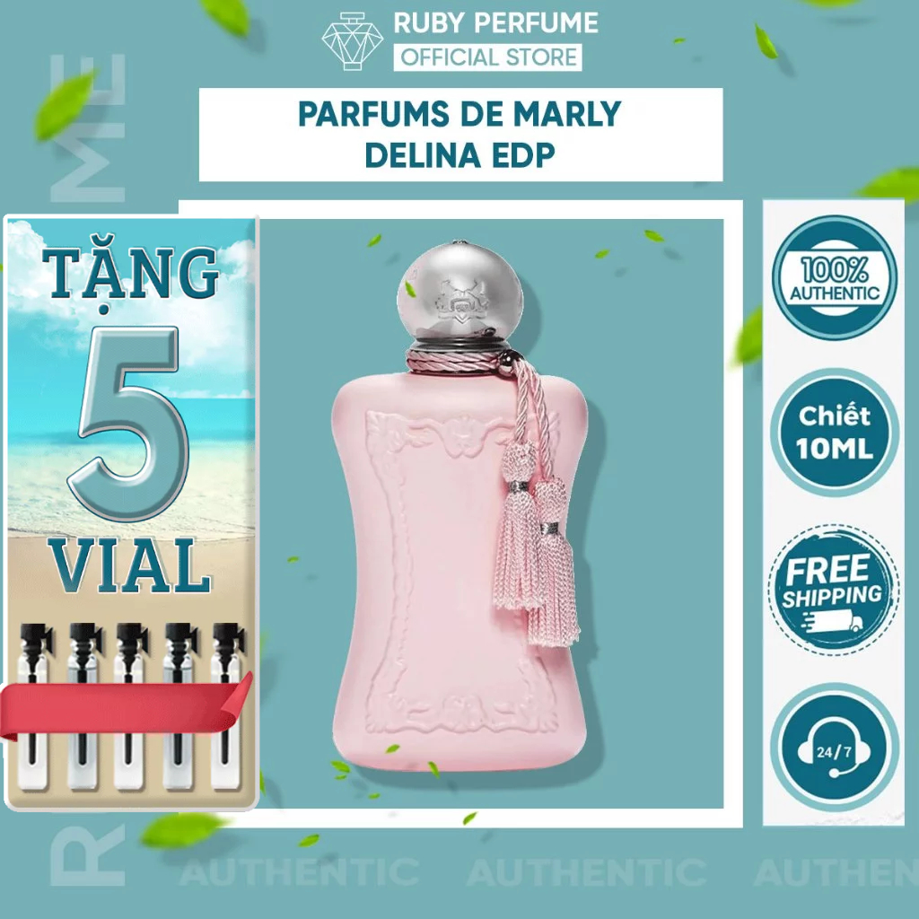 [ AUTH ] Nước Hoa Nữ 𝗗𝗲𝗹𝗶𝗻𝗮 EDP Ngọt ngào, Sang Trọng, Quyến rũ- Rubyperfume