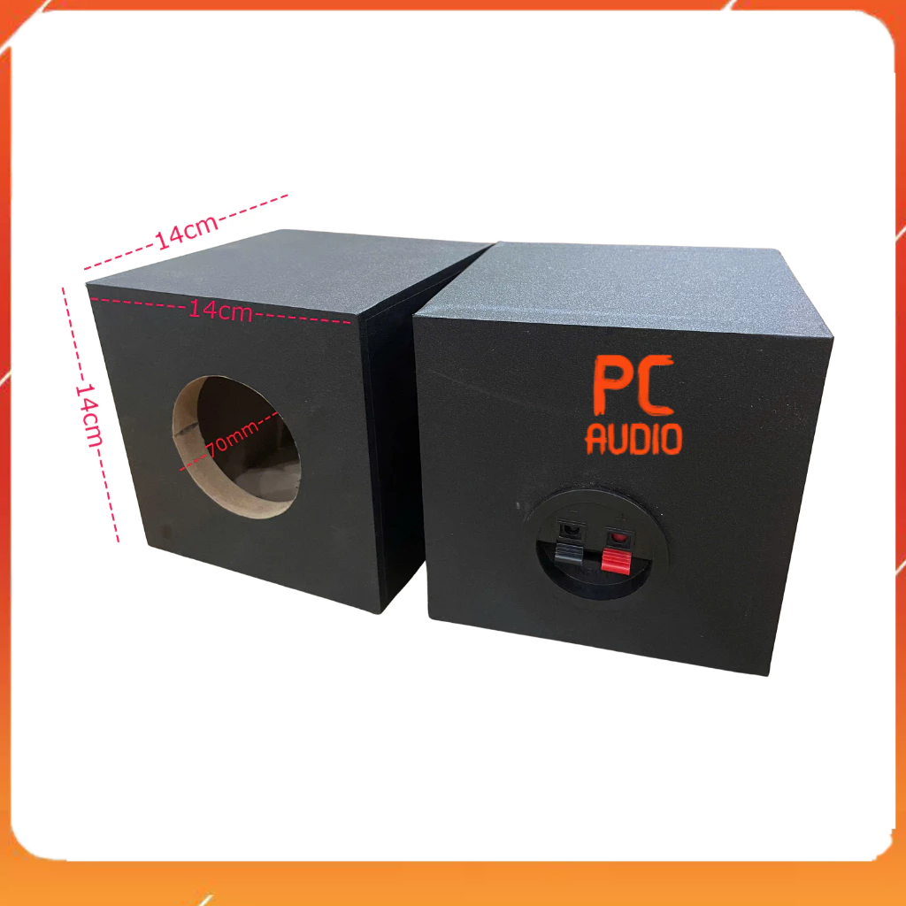 Vỏ loa bass 10cm - treble 10cm gỗ MDF dày 15mm: Giá 2 chiếc