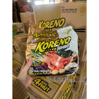  Thùng 40 gói mì lẩu thái koreno jumbo hương vị chua cay 100g chuẩn vị cay 7 cấp độ 
