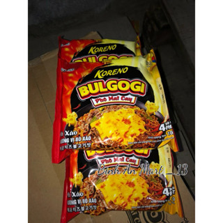  COMBO 10 gói Mì Xào Hương Vị Bò Xào BULGOGI Phô Mai Cay Koreno 