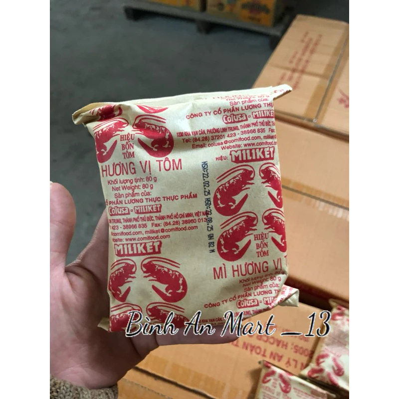 Mì Miliket 65gr gói giấy