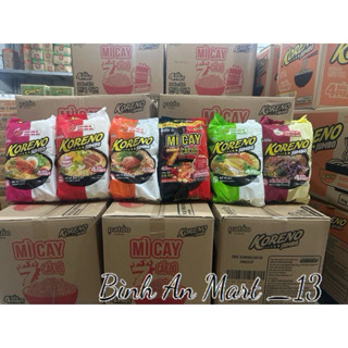 Bịch 10 Gói Mì Koreno Jumbo Hàn Quốc Vị Bò Cay / Kim Chi / Gà / Tôm / Mì Cay 7 Cấp Độ / Gói 100G