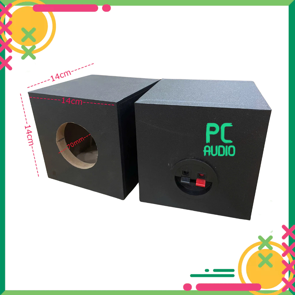 Vỏ loa mid 10cm - vỏ loa bass 10 ván MDF 15mm: Giá 2 chiếc