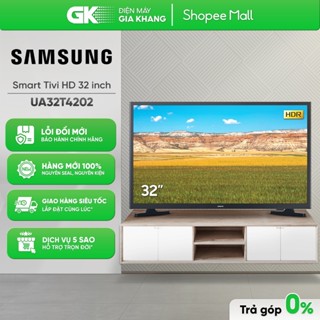 UA32T4202 - Smart Tivi Samsung 32 Inch 32T4202{Miễn Phí Lắp TV Để Bàn HCM} 