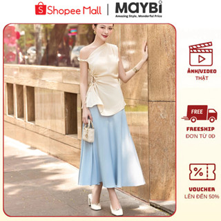 Áo peplum rút nhún eo lụa dony MAYBI