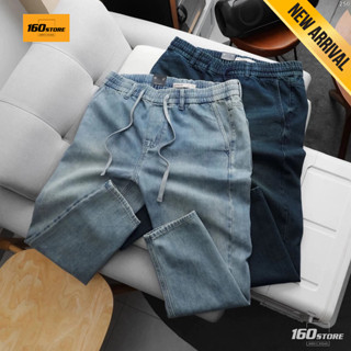  Quần Jean Nam Lưng Thun ICON DENIM Faded Wash Form Baggy QJID0250 