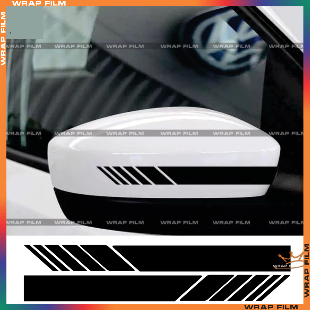 Decal dán trang trí ốp gương phản quang 3M - Phù hợp với tất cả các xe, độ bám dính tốt, không phai màu, không thấm nước