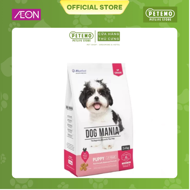 Hạt chó con Dog Mania Puppy 2.4KG - Petemo Pet Shop