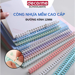 Binder thanh còng nhựa cao cấp đường kính 12mm làm sổ còng, sổ tay planner