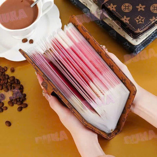 Sổ tay tiết kiệm đựng tiền 100 phong bì sổ đựng tiền tiết kiệm thẻ ngân hàng khóa mật mã sổ A6 album tiết kiệm