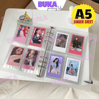 Binder sheet A5 đựng ảnh album nhựa, Collect Book sheetmeet đựng photo card khổ A5 Buka chuyên đồ gói