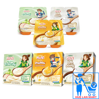  Lốc 4 hộp sữa chua Nuvi Nutifood đủ vị 220g  4 hộp x 55g  