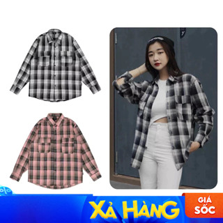  Áo sơ mi dài tay Flannel Amber Odin Club Áo sơmi caro nam nữ unisex form rộng Local Brand ODIN CLUB 
