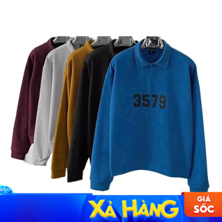 Áo sweater Polo 3579 ODIN CLUB, Áo nỉ bông dài tay có cổ form rộng nam nữ unisex, Local Brand ODIN CLUB