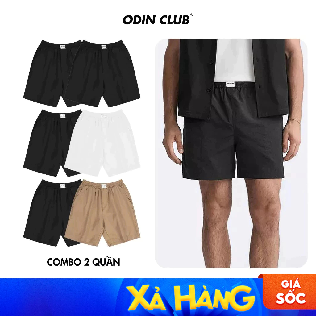 Combo 2 quần short Mendes ODIN CLUB, Quần short chất liệu vải kaki, Local Brand ODIN CLUB
