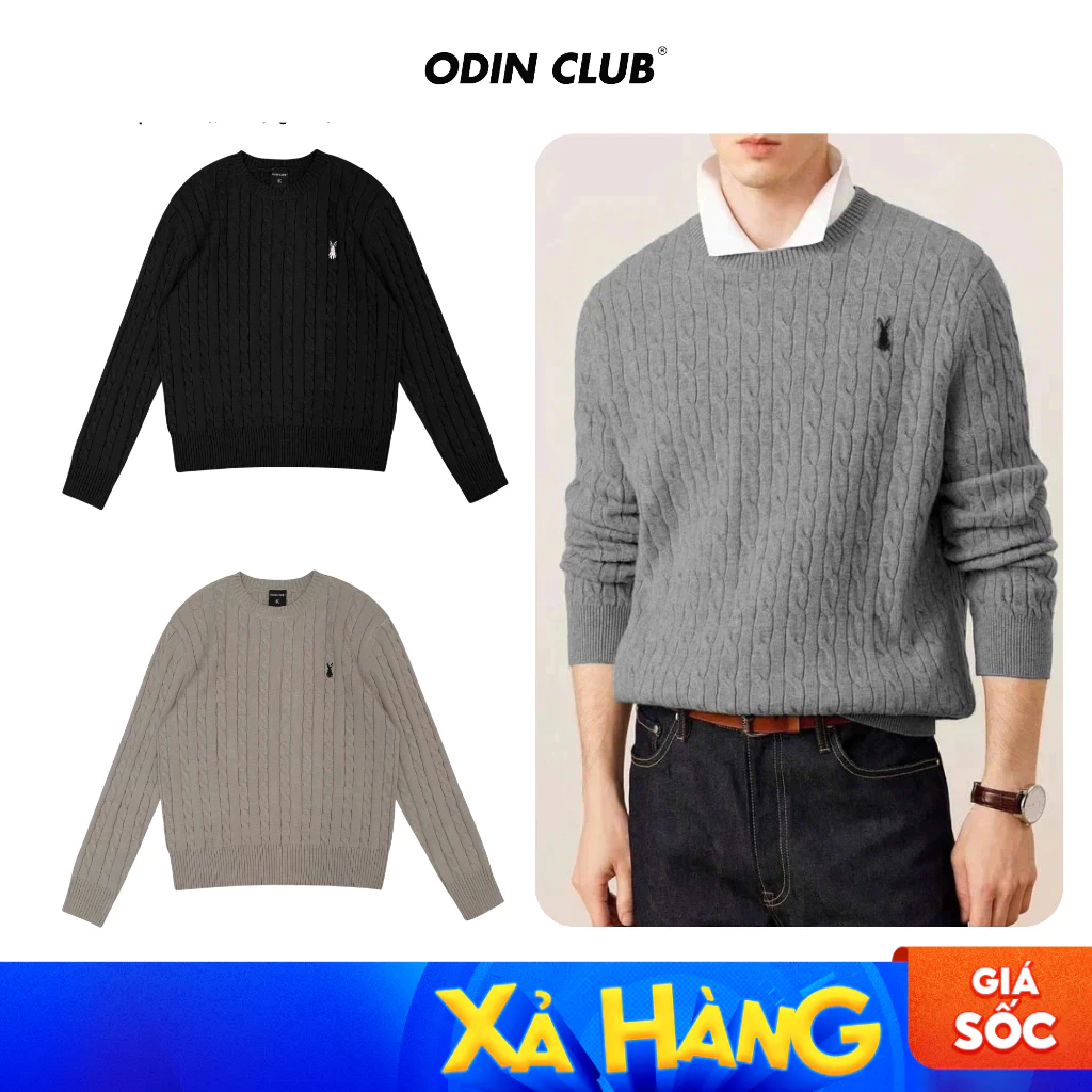 Áo len sweater Ralz Odin Club, Áo len dài tay form rộng nam nữ unisex, Local Brand ODIN CLUB