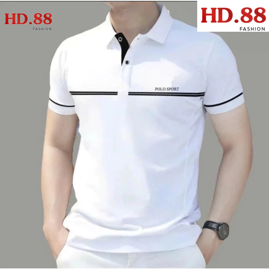 Áo Polo Nam Cotton poly Cao Cấp Mát Mẻ, Mềm, Mịn,Phong Cách Sang Trọng