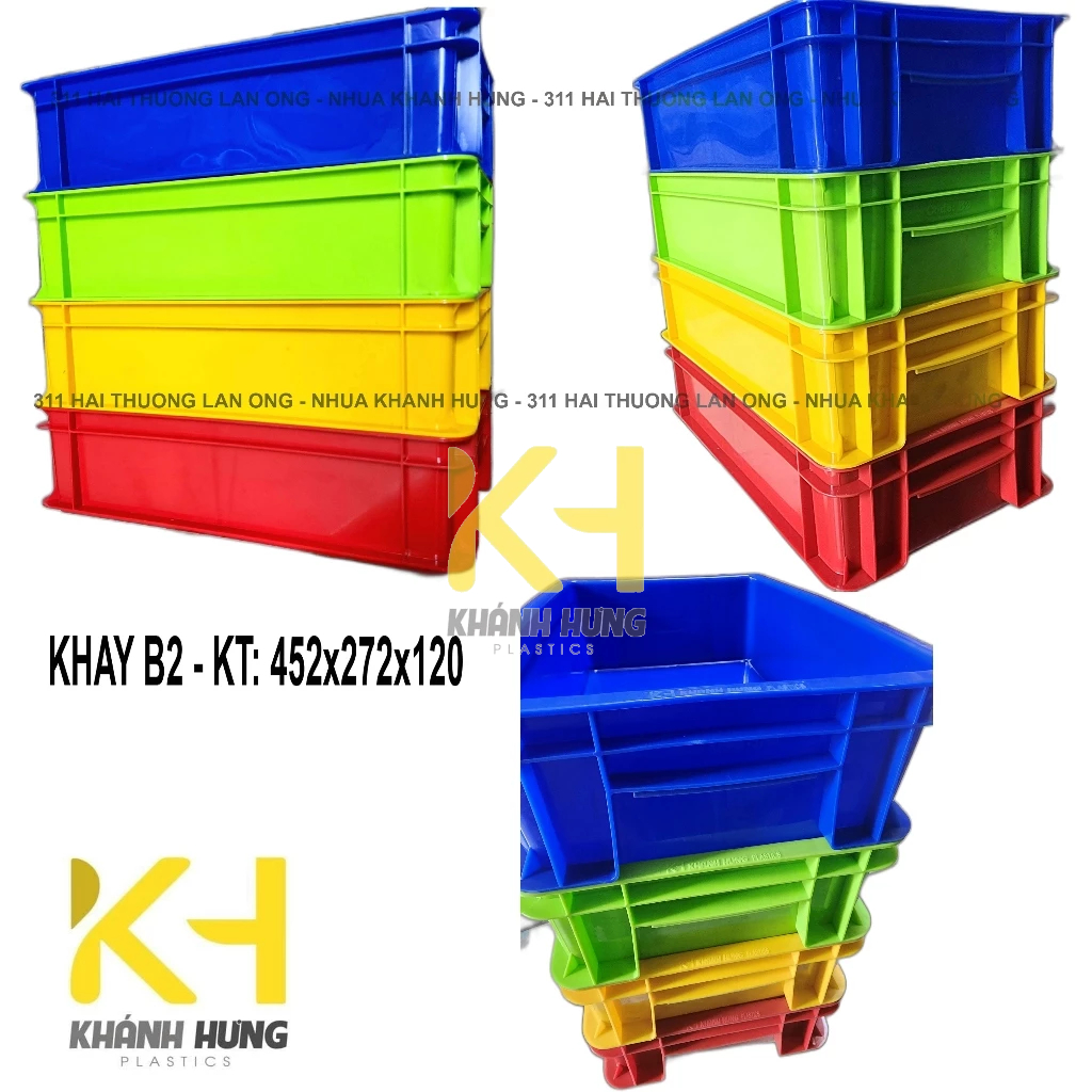 [B2] Khay Nhựa, Khay nhựa bít, Khay nhựa công nghiệp, Khay Linh Kiện, Khay đựng ốc vít B2