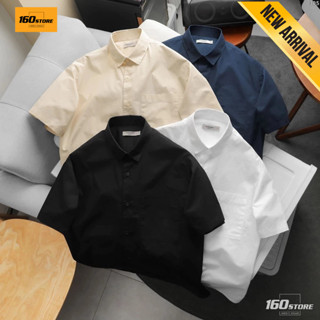  Áo Sơ Mi Nam ICON DENIM Tay Ngắn Sleek Split Form Super Boxy SMID0305 