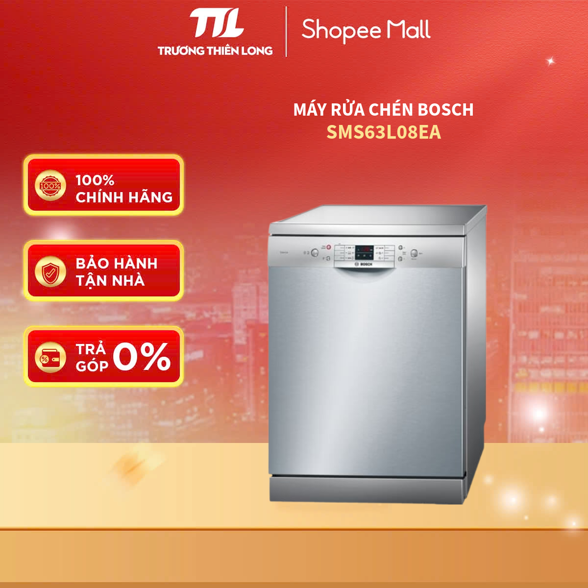 SMS6ECI11E / SMS63L08EA - Máy Rửa Chén Bosch SMS63L08EA [TOÀN QUỐC]
