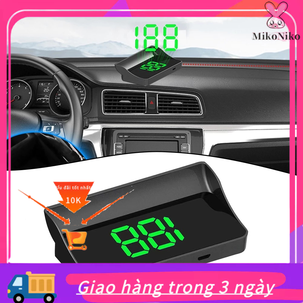 [UGPE] HUD GPS Hiển thị trên kính chắn gió Đồng hồ tốc độ