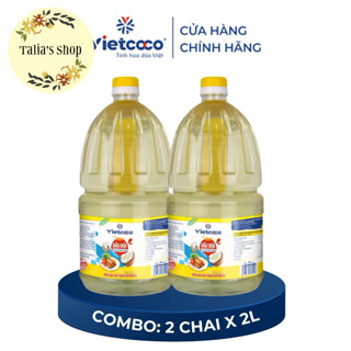   CAN TO  - DẦU ĂN CAN 2 lít tinh luyện Cooking oil  Vietcoco dầu ăn hảo hạng  từ dừa nguyên chất 