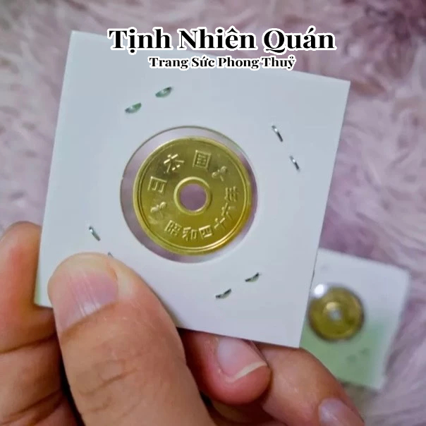 Đồng Xu Nhật Bản Mới 95% Quà Tặng May Mắn