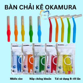 Okamura - Bàn chải kẻ răng dành cho người niềng răng ( nhiều size)