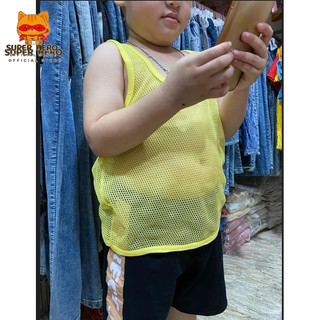 combo 4 áo ba lỗ lưới thoáng mát , chất mềm size từ 10-24kg