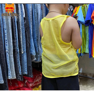 combo 4 áo ba lỗ lưới thoáng mát , chất mềm size từ 10-24kg