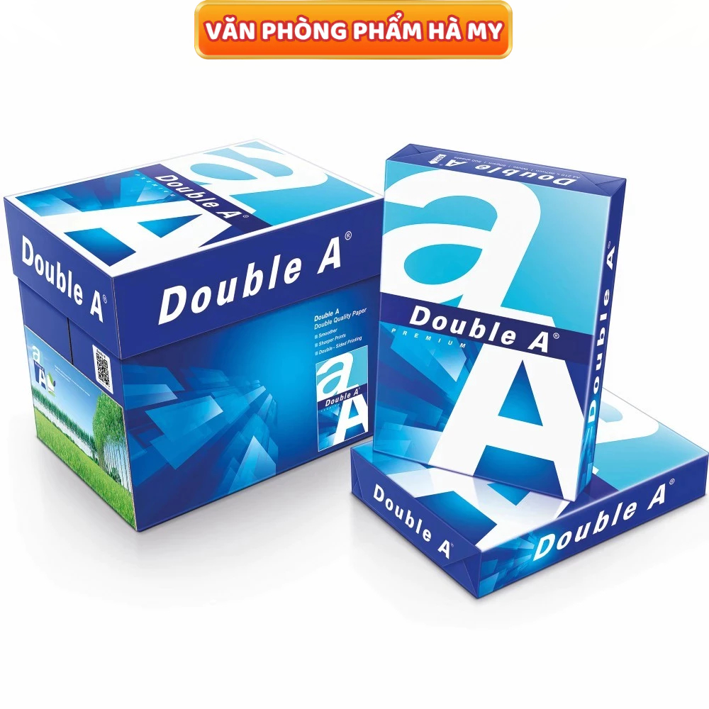 Thùng Giấy In A4 Double A 70 gsm 500 tờ chính hãng nhập khẩu từ Thái Lan