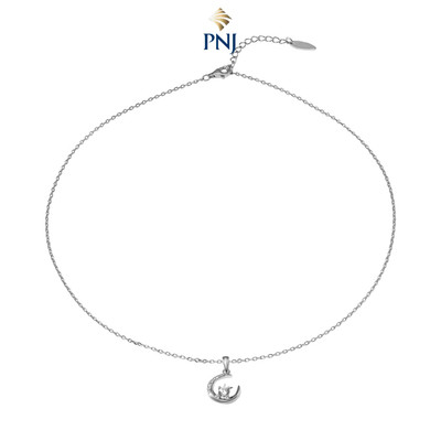 Dây cổ Bạc đính đá Disney|PNJ Bambi XMXMW060141