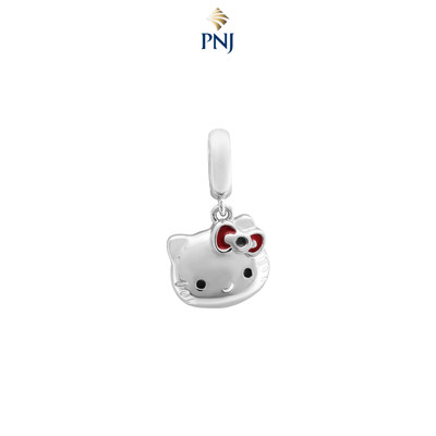Hạt Charm Bạc PNJ ❤️ HELLO KITTY 0000W000027