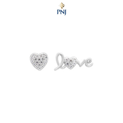 Bông tai Bạc đính đá PNJSilver XMXMW060207