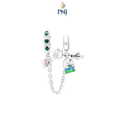 Hạt Charm Bạc DIY đính đá PNJSilver ZTXMW060050