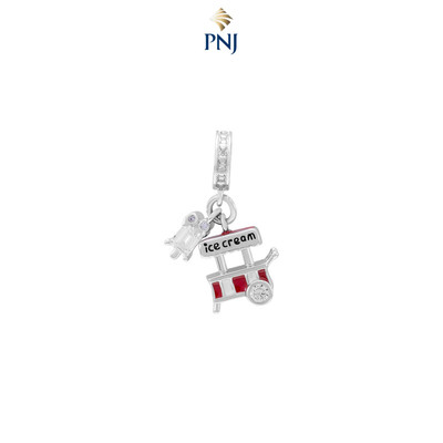 Hạt Charm Bạc đính đá PNJSilver ZTXMW060039